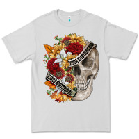 Dove Grey skull kinda emotionless kinda emotional Premium Tee - FaDigitalArtStudio