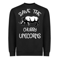 Black save the chubby unıcorns Heavyweight Sweatshirt - Bettercallsaul
