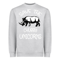 Heather Grey save the chubby unıcorns Heavyweight Sweatshirt - Bettercallsaul