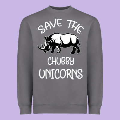Save The Chubby Unıcorns Heavyweight Sweatshirt Designed By Bettercallsaul