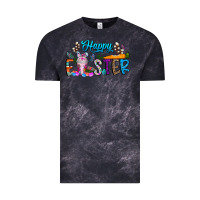 Cloud Black happy easter coffee Vintage Tee - CowhideDigitalArt
