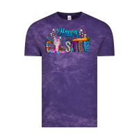 Cloud Purple happy easter coffee Vintage Tee - CowhideDigitalArt