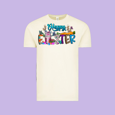 Happy Easter Coffee Vintage Tee Designed By Cowhidedigitalart