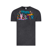 Vintage Black happy easter coffee Vintage Tee - CowhideDigitalArt