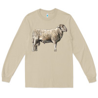 Mushroom katahdin sheep Long Sleeve Tee - LillyAllenDesigns