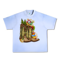 Grape Ice Christmas Boots Urban Heavy Tee - CowhideDigitalArt