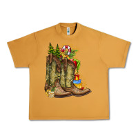 Peanut Butter Christmas Boots Urban Heavy Tee - CowhideDigitalArt