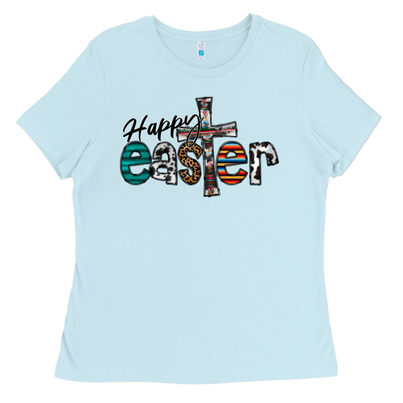 Happy Easter Ladies Tee by CowhideDigitalArt | Teevron