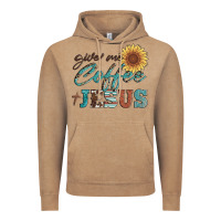 Vintage Coffee give me coffee and jesus Vintage Hoodie - Artiststas