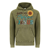 Vintage Olive give me coffee and jesus Vintage Hoodie - Artiststas