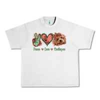 Lunar Rock Peace Love Cockapoo Urban Heavy Tee - Jasminsmagicworld