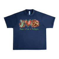 Navy Peace Love Cockapoo Urban Heavy Tee - Jasminsmagicworld