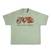 Oil Green Peace Love Cockapoo Urban Heavy Tee - Jasminsmagicworld