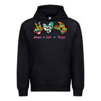 Black Peace Love Texas Urban Hoodie - RanaPortraitStore
