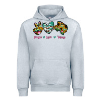 Heather Grey Peace Love Texas Urban Hoodie - RanaPortraitStore