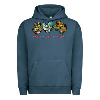 Pigment Midnight Navy Peace Love Texas Urban Hoodie - RanaPortraitStore