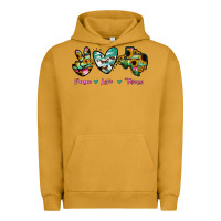 Pigment Peanut Butter Peace Love Texas Urban Hoodie - RanaPortraitStore