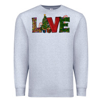 Heather Grey christmas tree love Premium Sweatshirt - RanaPortraitStore