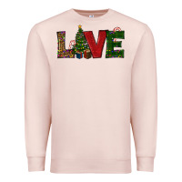 Pale Pink christmas tree love Premium Sweatshirt - RanaPortraitStore