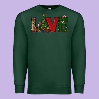 Christmas Tree Love Premium Sweatshirt Designed By Ranaportraitstore