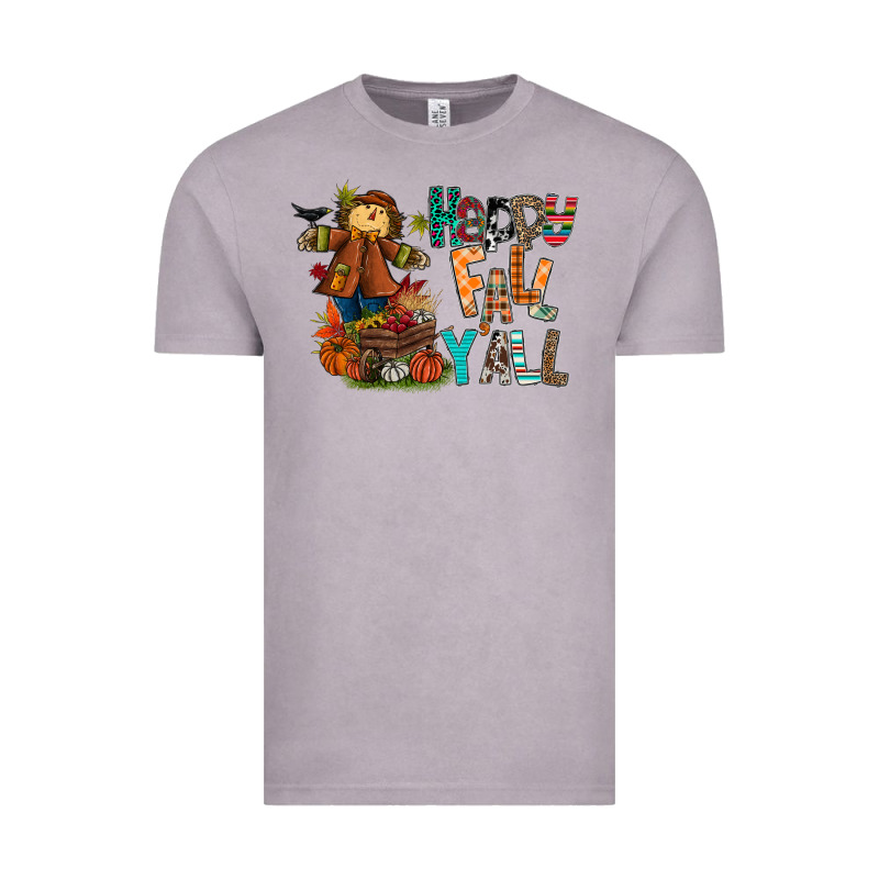 Happy Fall Y All Vintage Tee by CowhideDigitalArt | Teevron