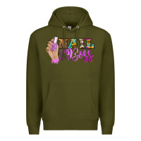 Army Green nail boss Premium Hoodie - BarkalooDesign