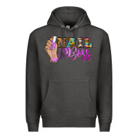 Charcoal Heather nail boss Premium Hoodie - BarkalooDesign