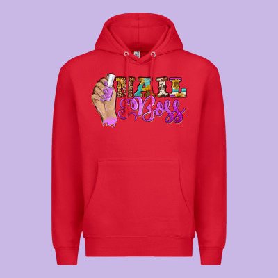 Nail Boss Premium Hoodie Designed By Barkaloodesign