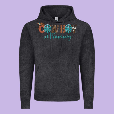 Cowboy In Training Vintage Hoodie Designed By Artiststas