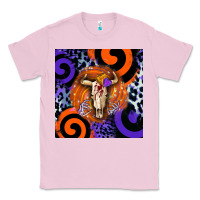 Bubblegum Pink halloween bull skull Classic Tee - BarkalooDesign