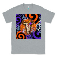 Heather Grey halloween bull skull Classic Tee - BarkalooDesign