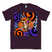 Plum halloween bull skull Classic Tee - BarkalooDesign