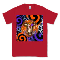 Red halloween bull skull Classic Tee - BarkalooDesign