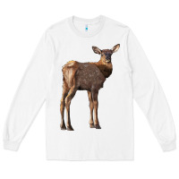 White elk fawn deer Long Sleeve Tee - LillyAllenDesigns