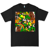 Black St. Patrick's Day Horse With Balloons Premium Tee - FaDigitalArtStudio
