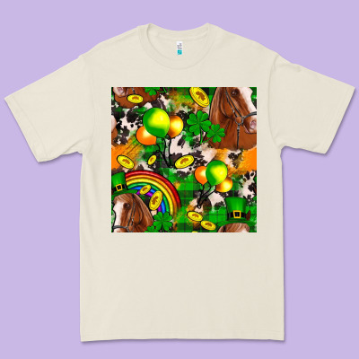 St. Patrick's Day Horse With Balloons Premium Tee Designed By Fadigitalartstudio