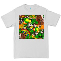 Dove Grey St. Patrick's Day Horse With Balloons Premium Tee - FaDigitalArtStudio