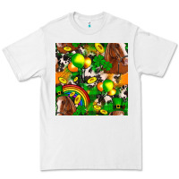 White St. Patrick's Day Horse With Balloons Premium Tee - FaDigitalArtStudio