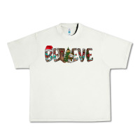 Pistachio Believe Christmas Urban Heavy Tee - CowhideDigitalArt