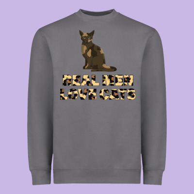 Real Men Love Cats Heavyweight Sweatshirt Designed By Bettercallsaul