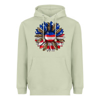 Matcha american flag leopard Heavyweight Hoodie - RanaPortraitStore