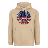 Mushroom american flag leopard Heavyweight Hoodie - RanaPortraitStore