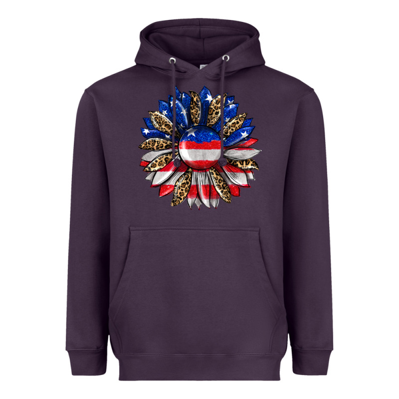 American Flag Leopard Heavyweight Hoodie by RanaPortraitStore | Teevron
