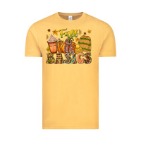 Vintage Mustard Fall Basics Vintage Tee - CowhideDigitalArt