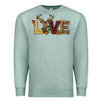 Seafoam christmas reindeer love Premium Sweatshirt - RanaPortraitStore