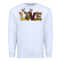 White christmas reindeer love Premium Sweatshirt - RanaPortraitStore