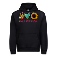 Black Peace Love Sunshine Urban Hoodie - RanaPortraitStore