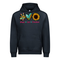 Navy Peace Love Sunshine Urban Hoodie - RanaPortraitStore