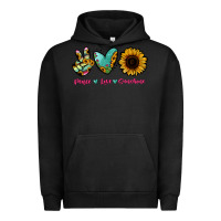 Pigment Black Peace Love Sunshine Urban Hoodie - RanaPortraitStore