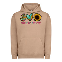Pigment Burro Peace Love Sunshine Urban Hoodie - RanaPortraitStore